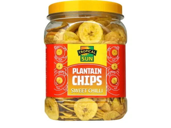 Tropical Sun Sweet Chilli Flavour Plantain Chips 450g