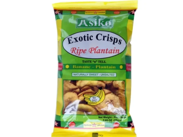 Asiko Plantain Chips Green 75g