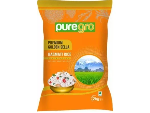 Puregro Premium Golden Sella Basmati Rice 2kg