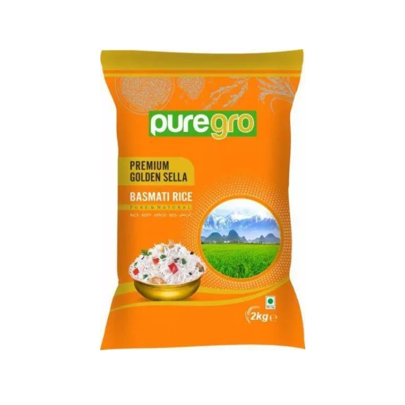Puregro Premium Golden Sella Basmati Rice 2kg